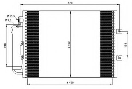 Радиатор кондиционера NRF 35879