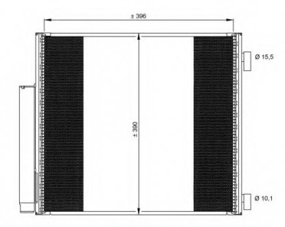 Радіатор кондиционера NRF 35859