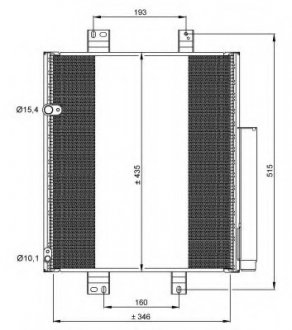 Радіатор кондиционера NRF 35853