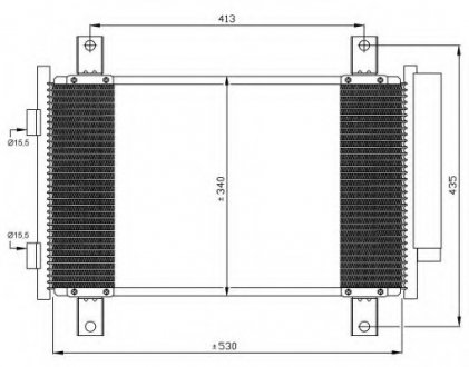 Радиатор кондиционера NRF 35840