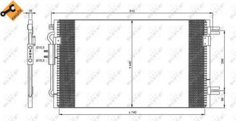 Радіатор кондиционера NRF 35799