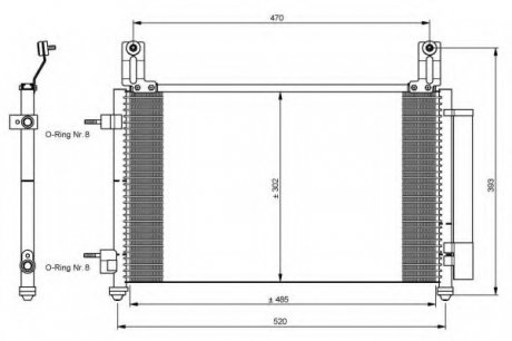 Радиатор кондиционера NRF 35796