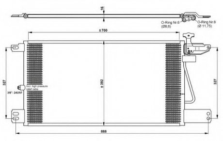 Радіатор кондиционера NRF 35790