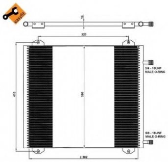 Радиатор кондиционера NRF 35785