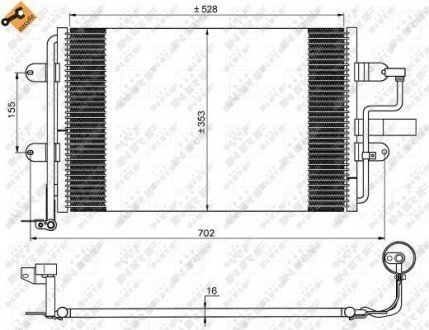 Радиатор кондиционера NRF 35733