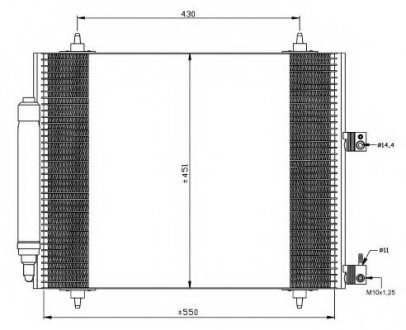 Радиатор кондиционера NRF 35669