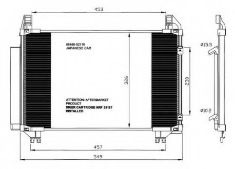 Радиатор кондиционера NRF 35652