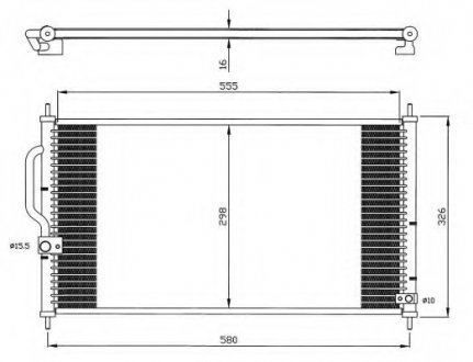 Радіатор кондиционера NRF 35627