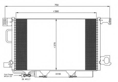 Радиатор кондиционера NRF 35623