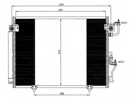 Радиатор кондиционера NRF 35619