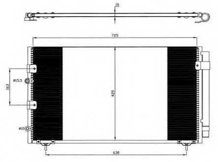 Радиатор кондиционера NRF 35609