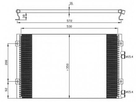 Радіатор кондиционера NRF 35608