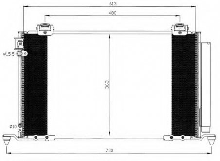 Радиатор кондиционера NRF 35595