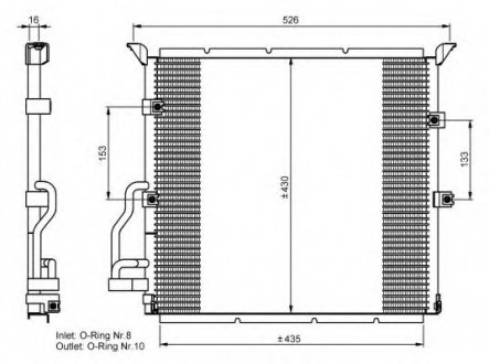 Радиатор кондиционера NRF 35586 (фото 1)