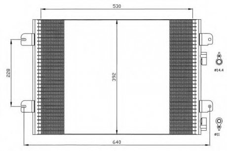 Радіатор кондиционера NRF 35542