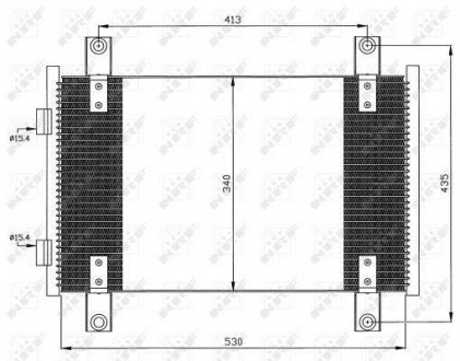 Радиатор кондиционера NRF 35501