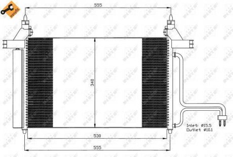 Радіатор кондиционера NRF 35495