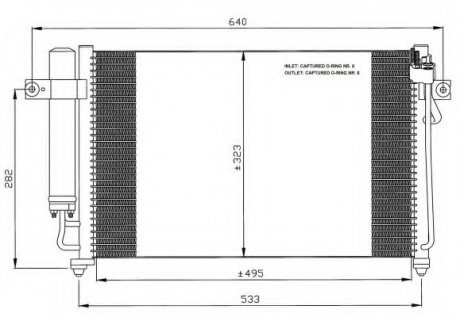 Радіатор кондиционера NRF 35476