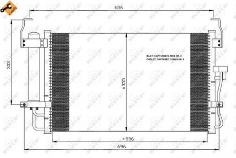 Радиатор кондиционера NRF 35474