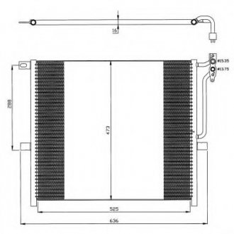 Радіатор кондиционера NRF 35468