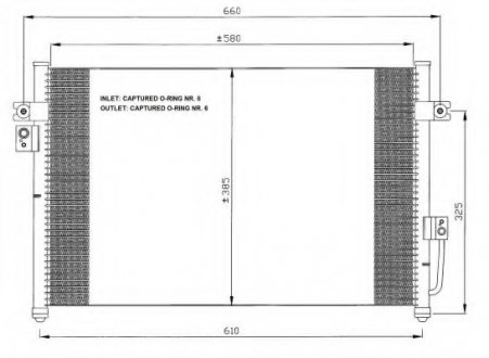 Радіатор кондиционера NRF 35426