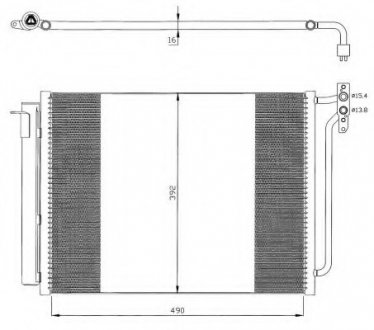 Радіатор кондиционера NRF 35406