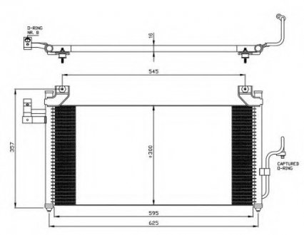 Радіатор кондиционера NRF 35386