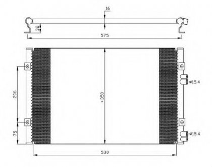 Радіатор кондиционера NRF 35384