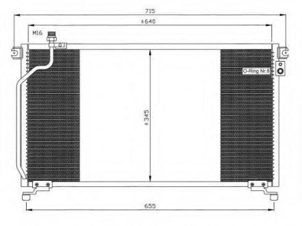 Радіатор кондиционера NRF 35374