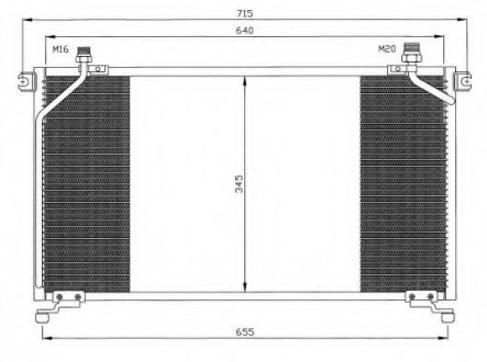 Радіатор кондиционера NRF 35373