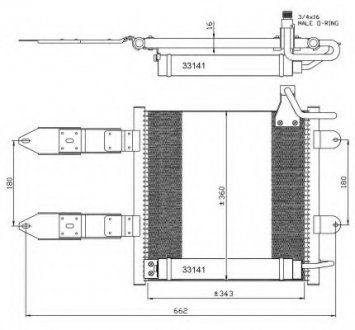 Радиатор кондиционера NRF 35367