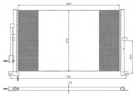 Радиатор кондиционера NRF 35365