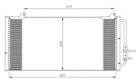 Радиатор кондиционера NRF 35346