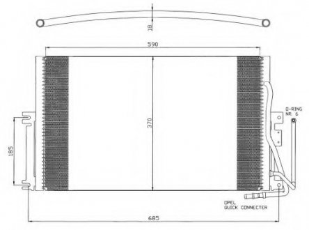 Радиатор кондиционера NRF 35342 (фото 1)