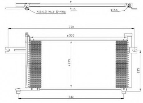 Радиатор кондиционера NRF 35315