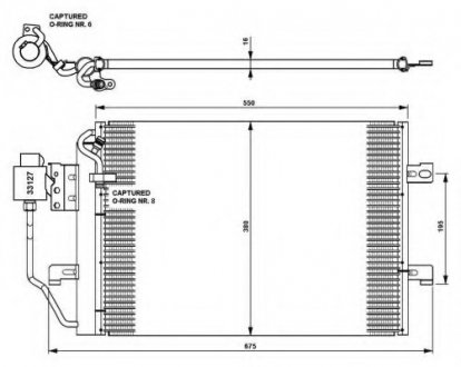 Радіатор кондиционера NRF 35309