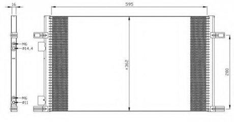 Радиатор кондиционера NRF 35298