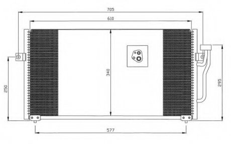 Радиатор кондиционера NRF 35293