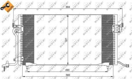 Радіатор кондиционера NRF 35260