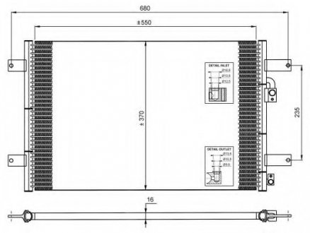 Радиатор кондиционера NRF 35249