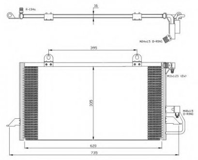 Радиатор кондиционера NRF 35247