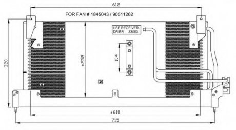 Радиатор кондиционера NRF 35218