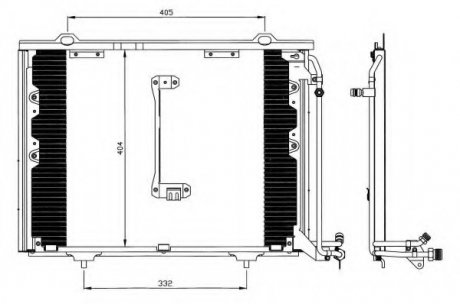 Радиатор кондиционера NRF 35214