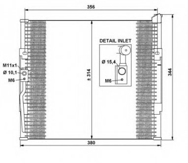 Радиатор кондиционера NRF 35146