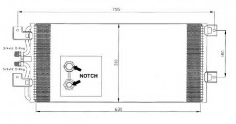 Радиатор кондиционера NRF 35140