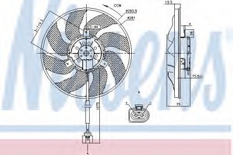 Вентилятор радиатора NS_K Nissens A/S 85806 (фото 1)