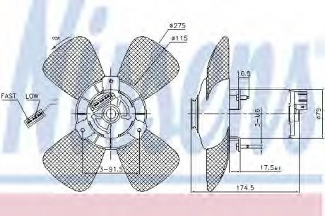 Вентилятор радиатора NS_K Nissens A/S 85801