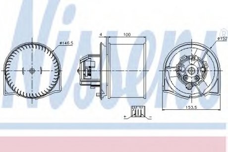 Вентилятор отопителя NS_K Nissens A/S 87026