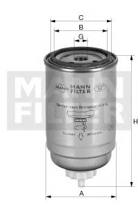 Фильтр топливный MANN MANN-FILTER WDK 724/5