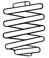 Пружина підвіски 997 157 SACHS 997157